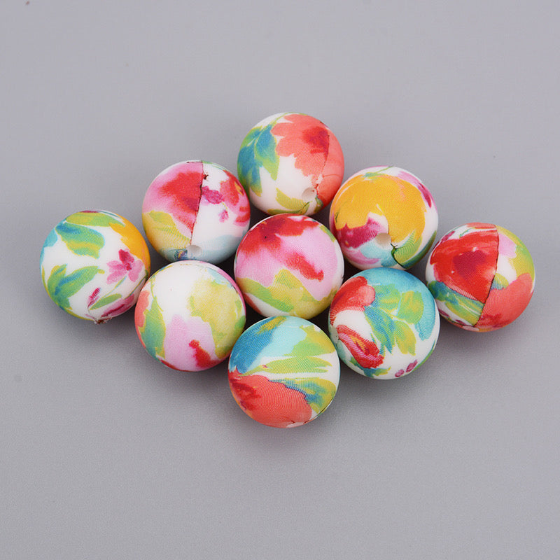 #736 - 15mm Silicone  Beads