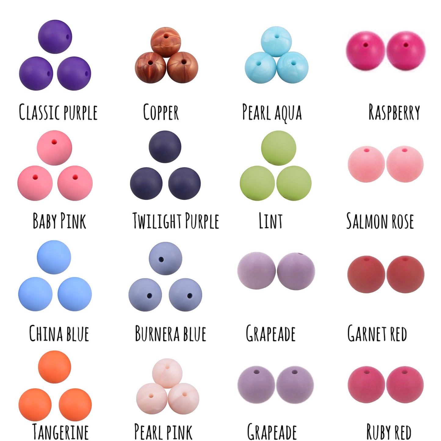 (19mm) "Round" Silicone  Beads