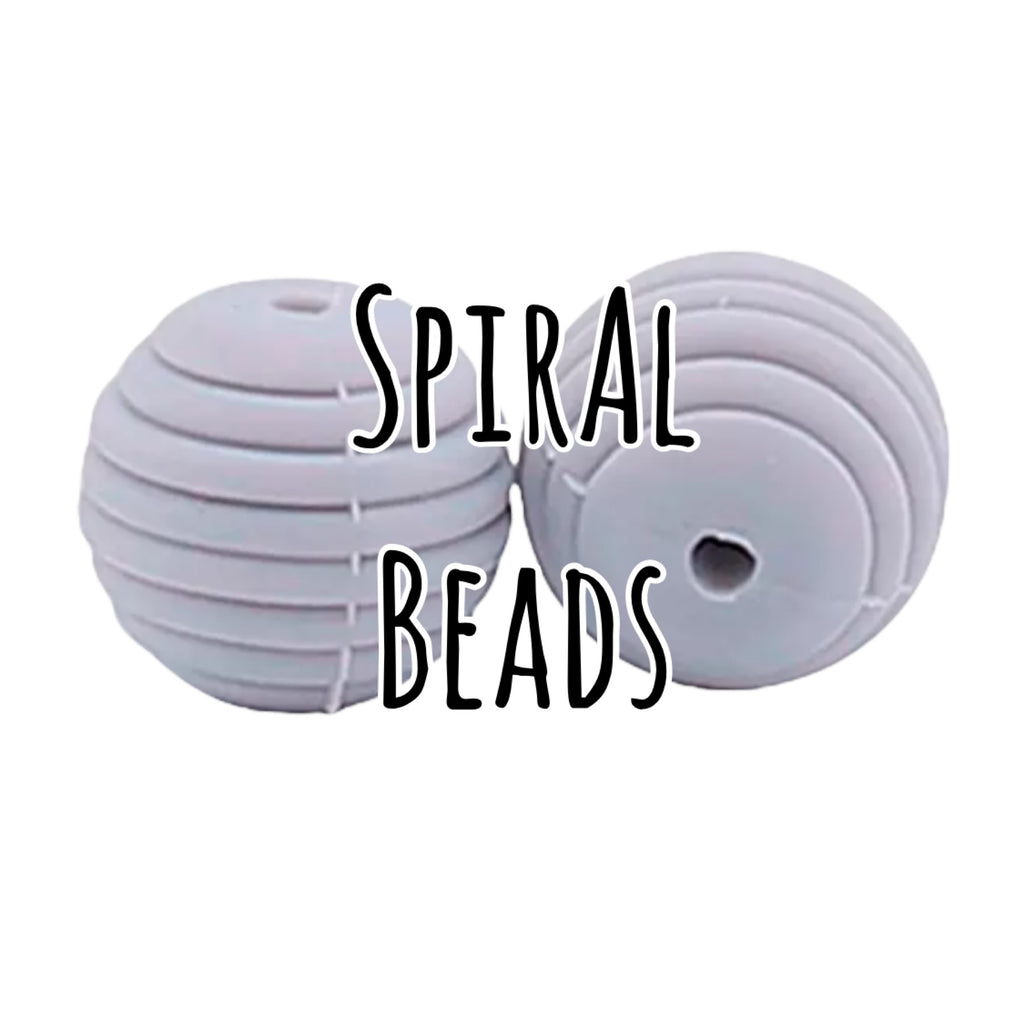 15mm “Spiral” Silicone Beads – My Pretty Posh Princess