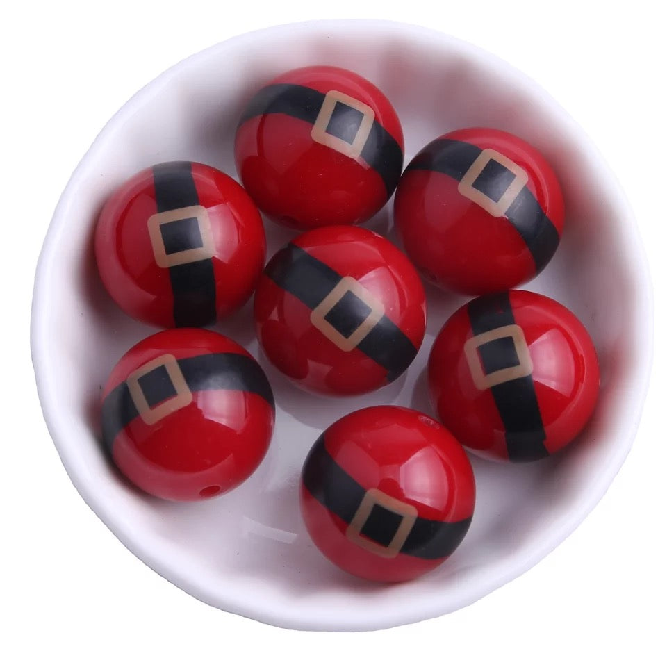 W559- 20mm Santa  Beads (10 Count)