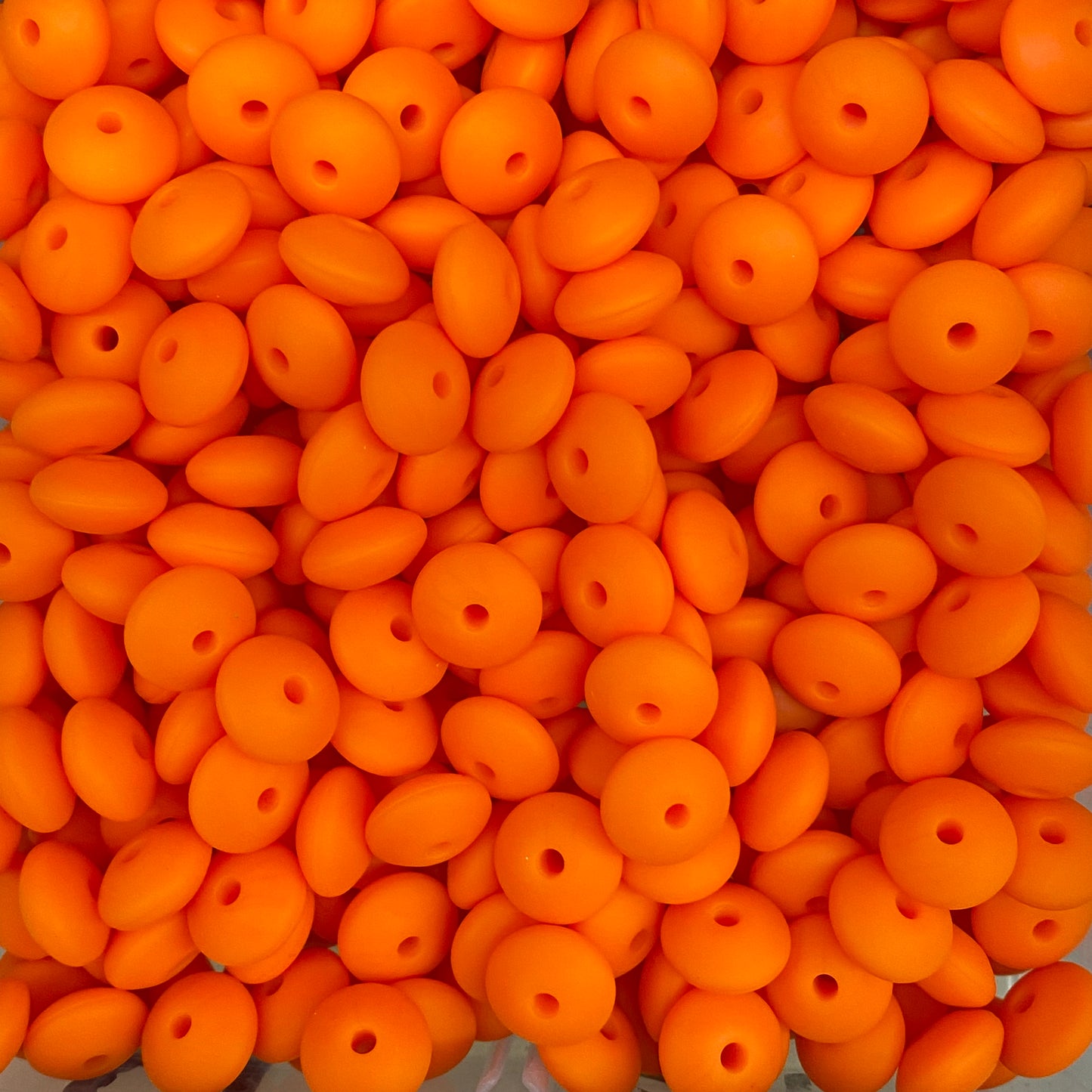 LENTIL- 12mm Silicone  Beads