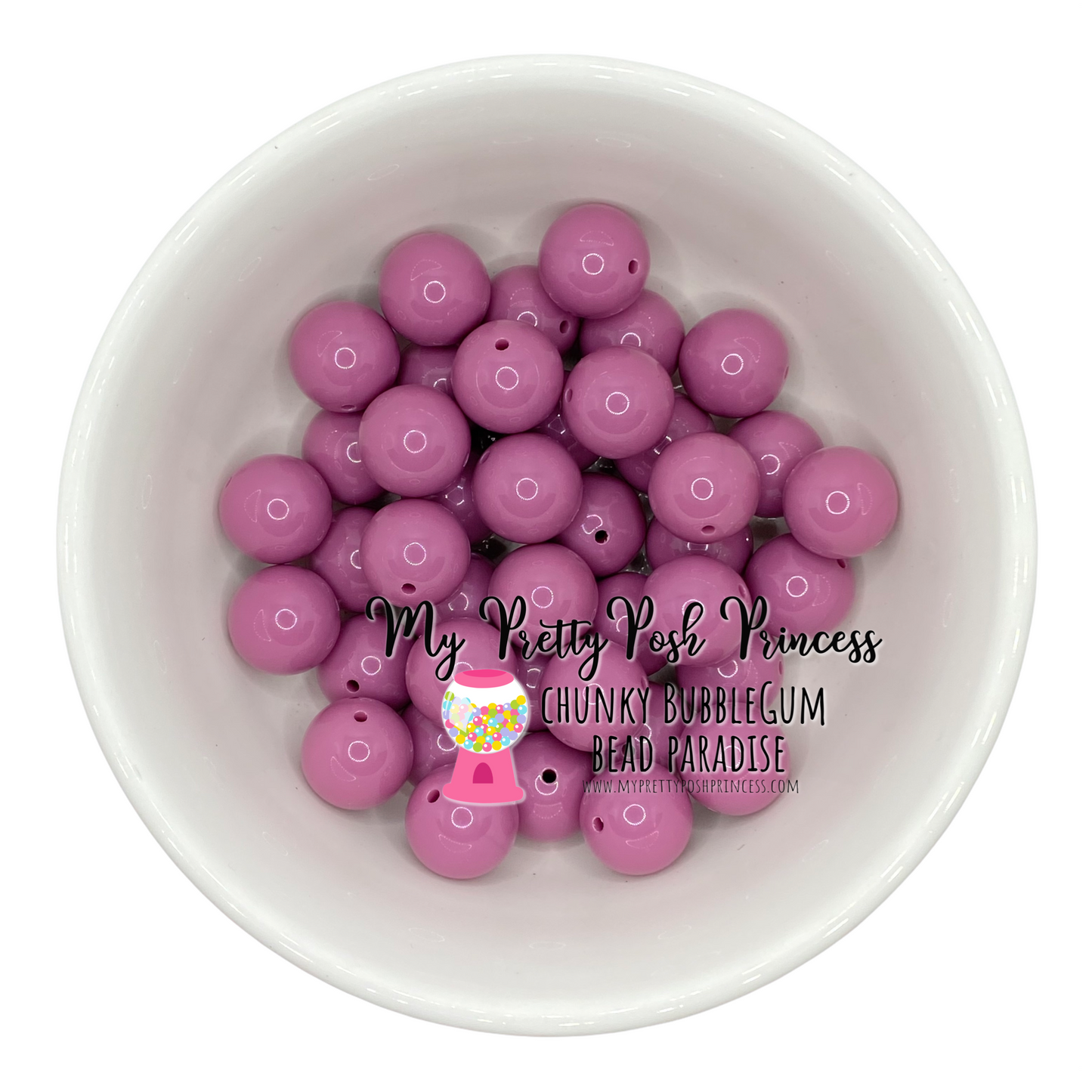 #21 - 12mm Periwinkle Solid Acrylic Beads