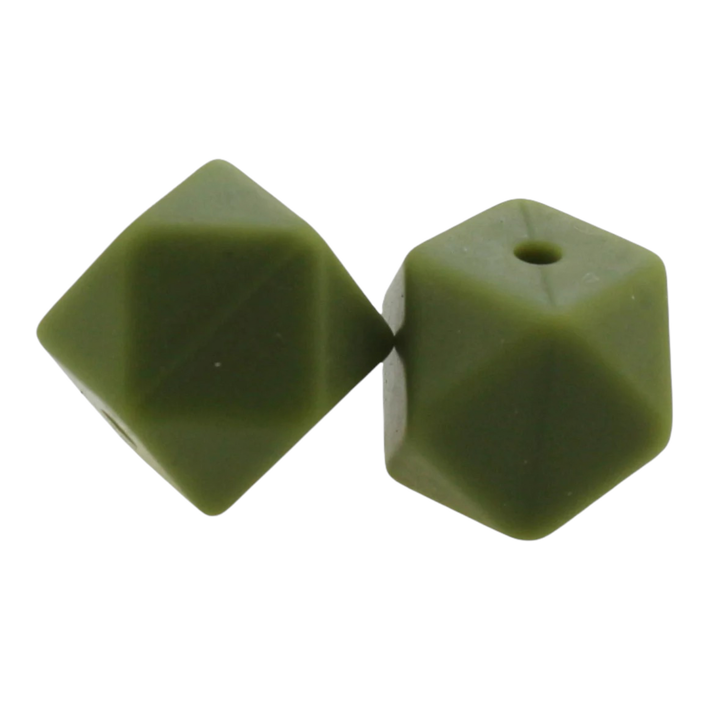 Hexagon (17mm)-  Silicone  Beads