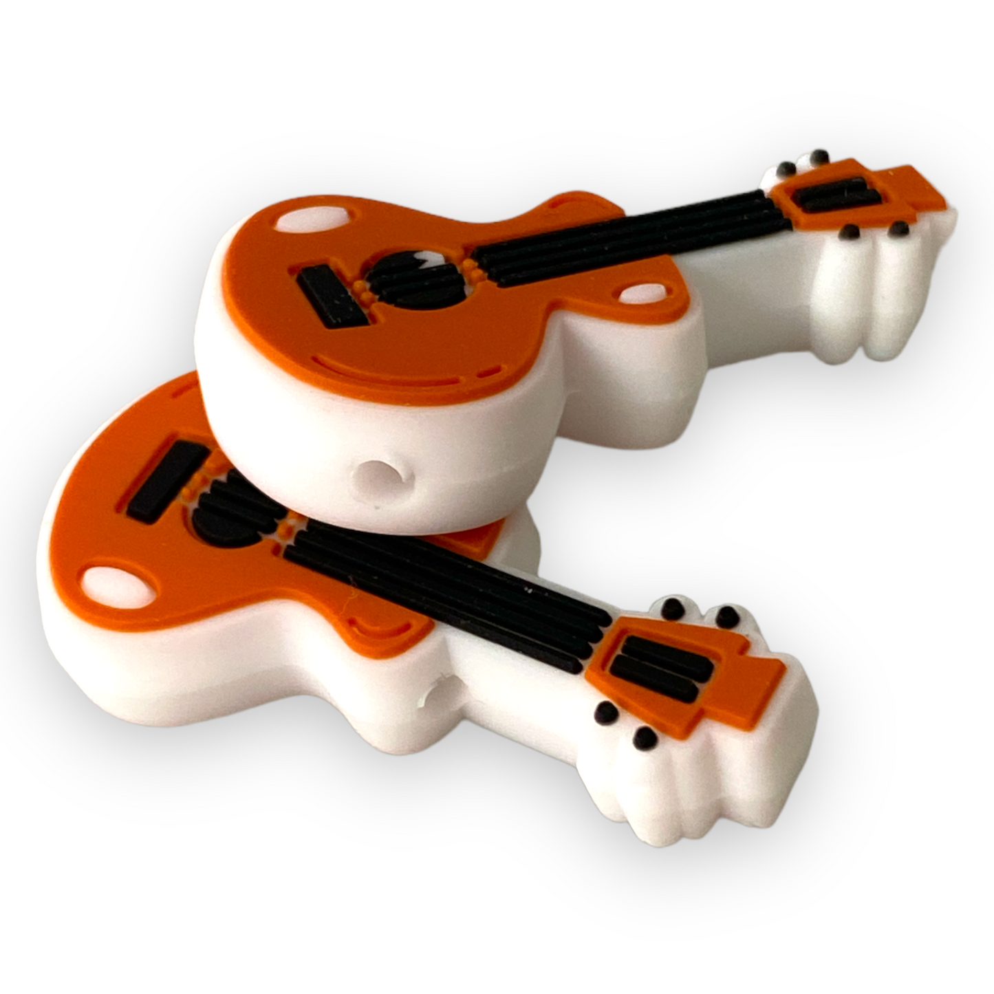 h1033  -  Guitar Silicone (1 Count) Focal Bead