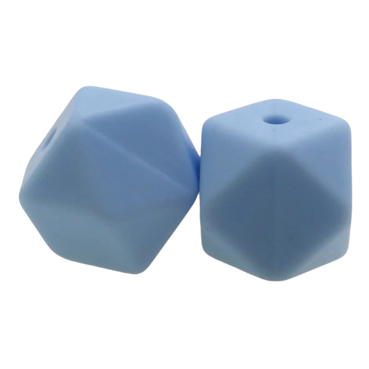 Hexagon (17mm)-  Silicone  Beads