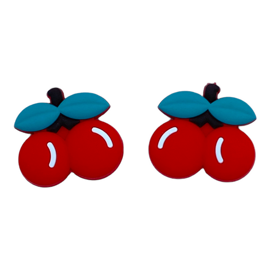 X141- Cherries Silicone (1 Count) Focal Bead