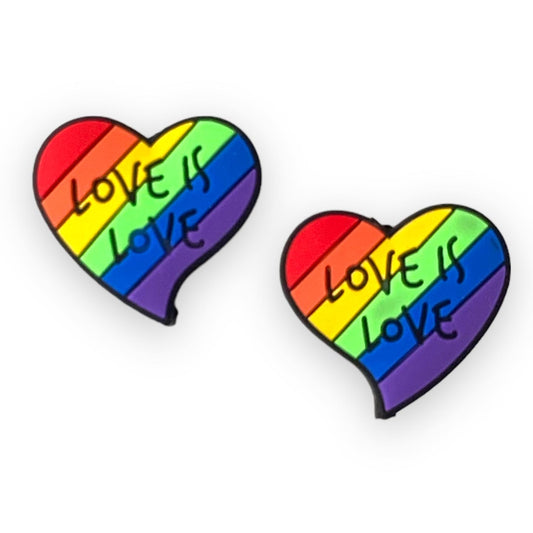 h941  - Love is Love Focal Silicone (1 Count) Beads