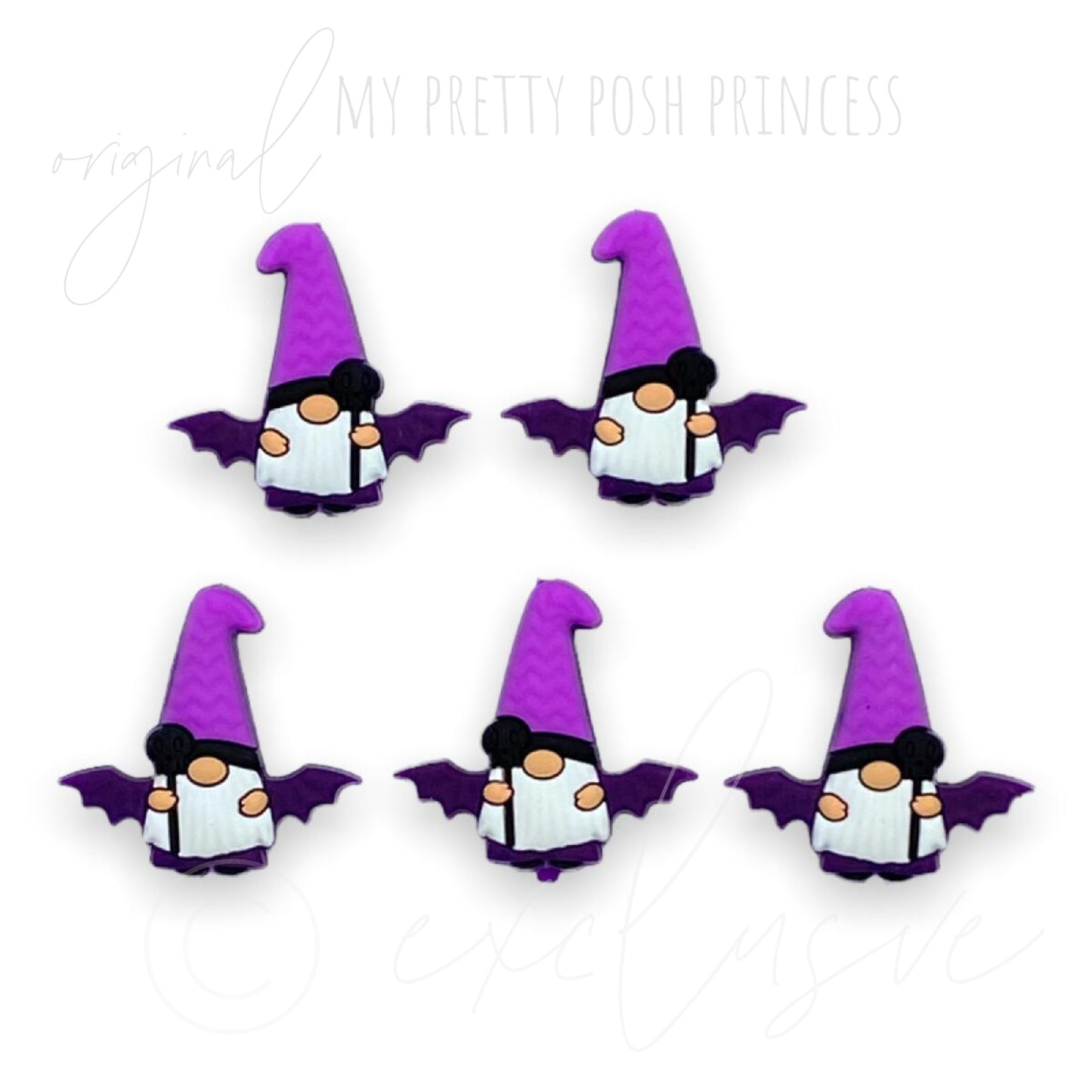 h821 - Purple Gnome Exclusive Focal Bead Silicone (1 Count)